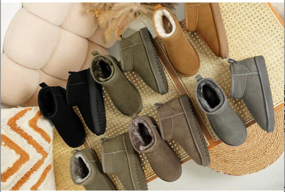 Hygra Genuine Suede Ankle Boots